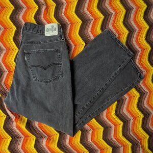 32x29 Levis SilverTab 94 Baggy Jeans Loose Fit Faded Black Distressed 90s h157